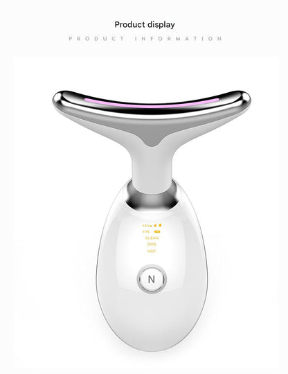 Facial and Neck Massager with 7 Colors - Rejuvenation, Relaxation & Firmness, Portable Ergonomic Design for Home Skincare