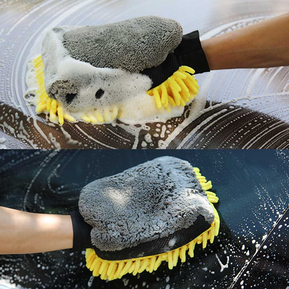 Car Wash Glove Coral Mitt Soft Cleaning Glove