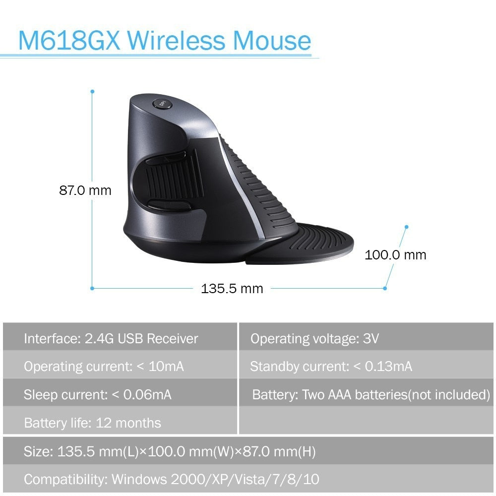 Vertical Wireless Mouse