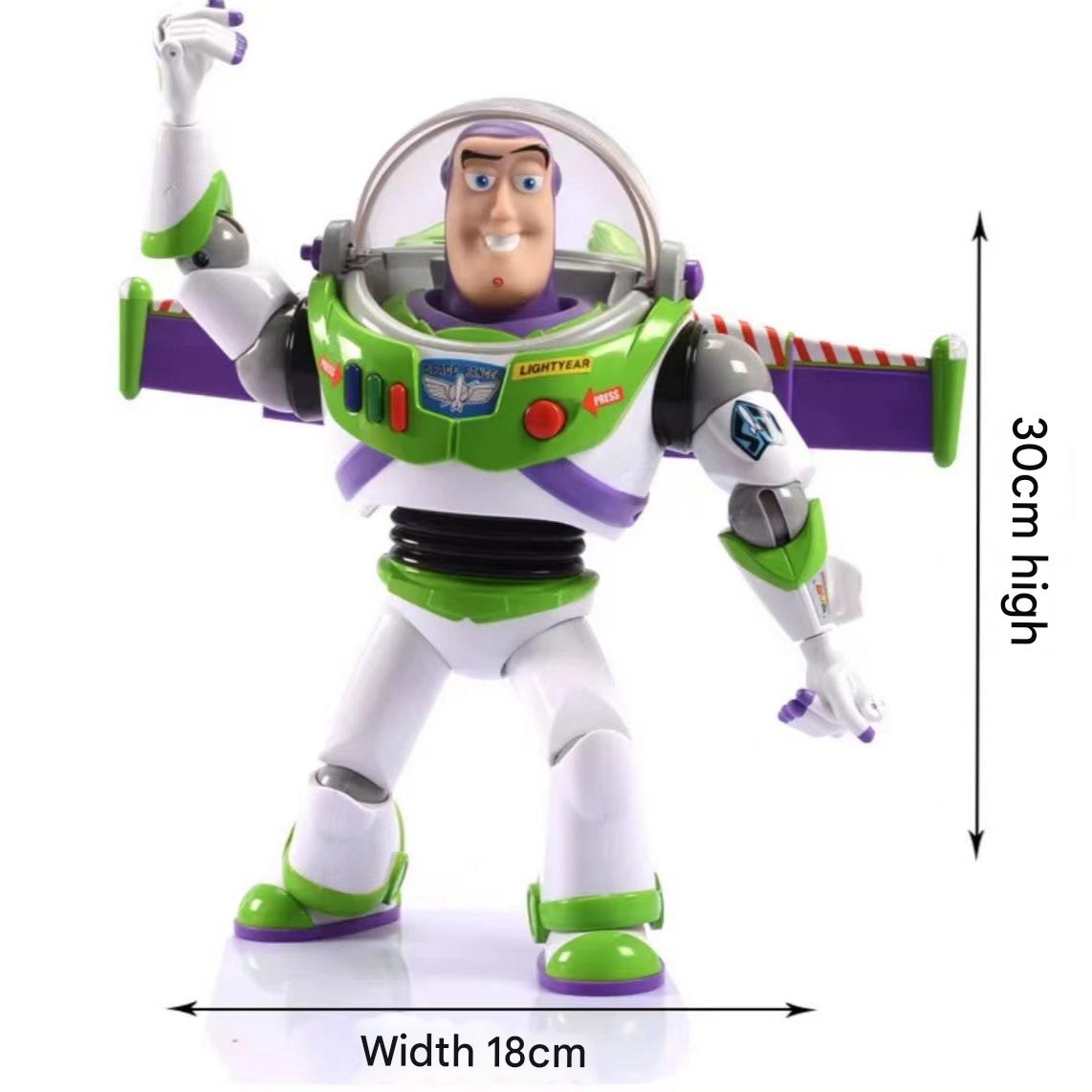 Toy Story Buzz Lightyear Interactive Talking Action Figure – Luminous & Sounding Multi-Function Buzz Lightyear