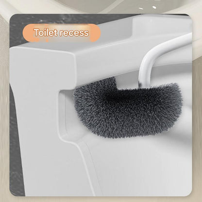 Household Color Value Toilet Cleaning Brush Set of 2 - Long Handle, Light Luxury, Wall-Mounted, Easy-to-Clean, No Dead Angle Toilet Brush