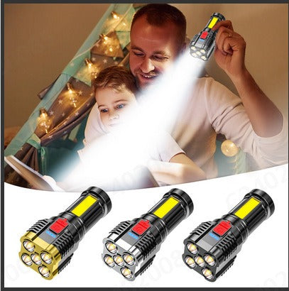 Portable Rechargeable USB Led Flashlight