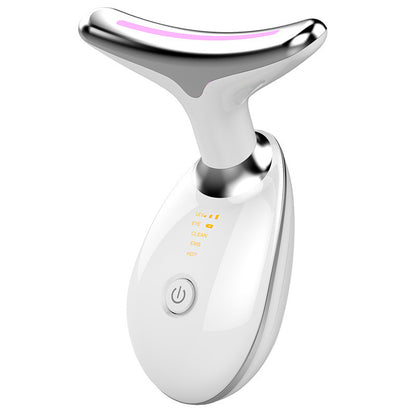 Facial and Neck Massager with 7 Colors - Rejuvenation, Relaxation & Firmness, Portable Ergonomic Design for Home Skincare