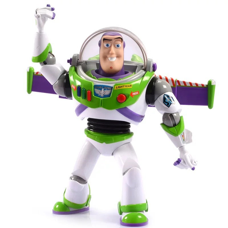 Toy Story Buzz Lightyear Interactive Talking Action Figure – Luminous & Sounding Multi-Function Buzz Lightyear