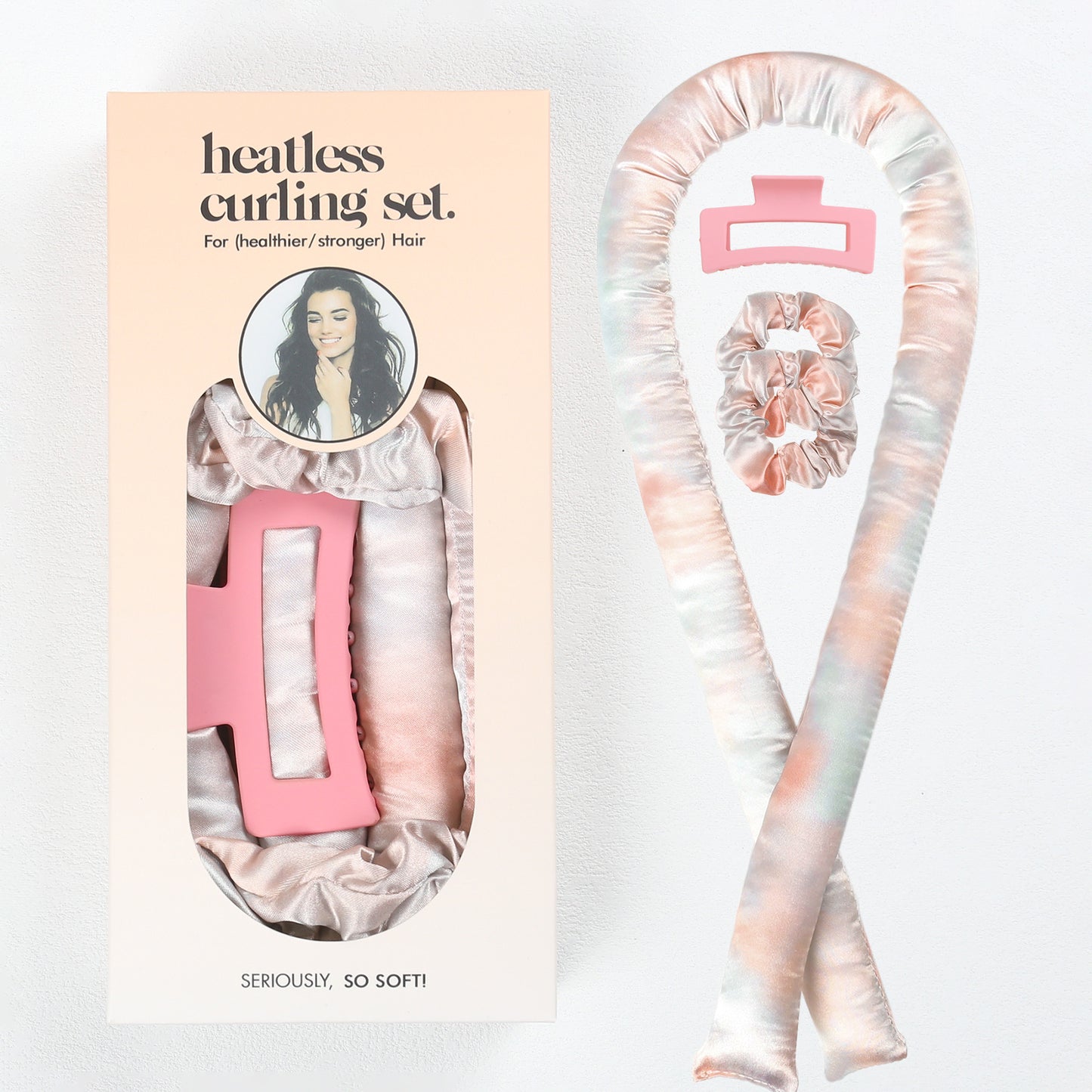 Heatless Hair Curler Set - Overnight Heatless Curls, Soft & Frizz-Free Styling, No Heat Curlers to Sleep In, Curling Rod Headband