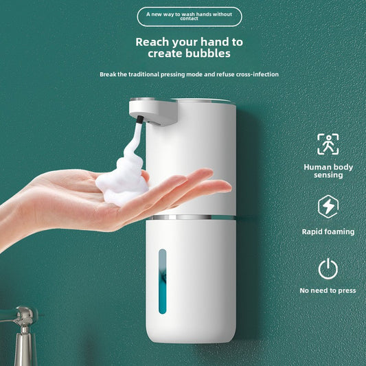 Smart Electric Foam Soap Dispenser - Automatic Sensor Hand Sanitizer Dispenser, USB Charging, 400ML Capacity, Modern Minimalist Style