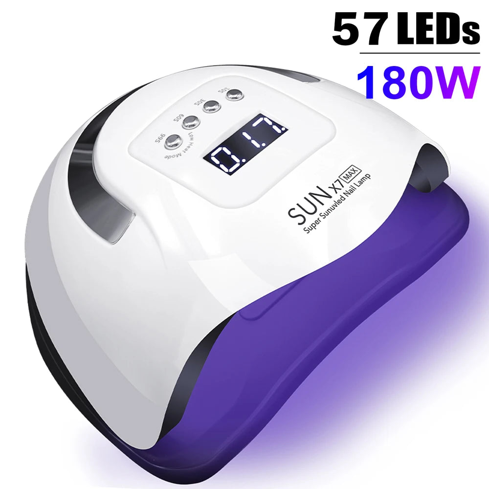 X19 MAX UV LED Nail Drying Lamp Professional UV Nail Art Dryer Light for Gel Nails 72 Beads Fast Curing Gel Polish Lamp