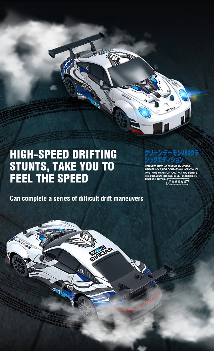 1/24 2.4G 4WD RC Car – High-Speed Drift Stunt Mini Racing Vehicle for Boys & Kids – Remote Control Christmas Gift