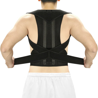 Upper Back Posture Corrector – Clavicle Support & Back Straightening Shoulder Brace Strap