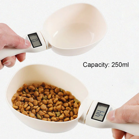 Mini Pet Food Scale Spoon – Electronic Measuring Cup with LED Display for Dog & Cat Feeding