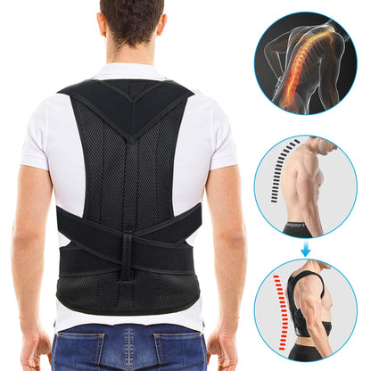 Upper Back Posture Corrector – Clavicle Support & Back Straightening Shoulder Brace Strap