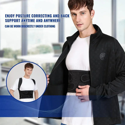 Posture Corrector Back Orthopedic Straps – Fully Adjustable Spinal Brace for Men and Women, Comfortable Upper Back Brace