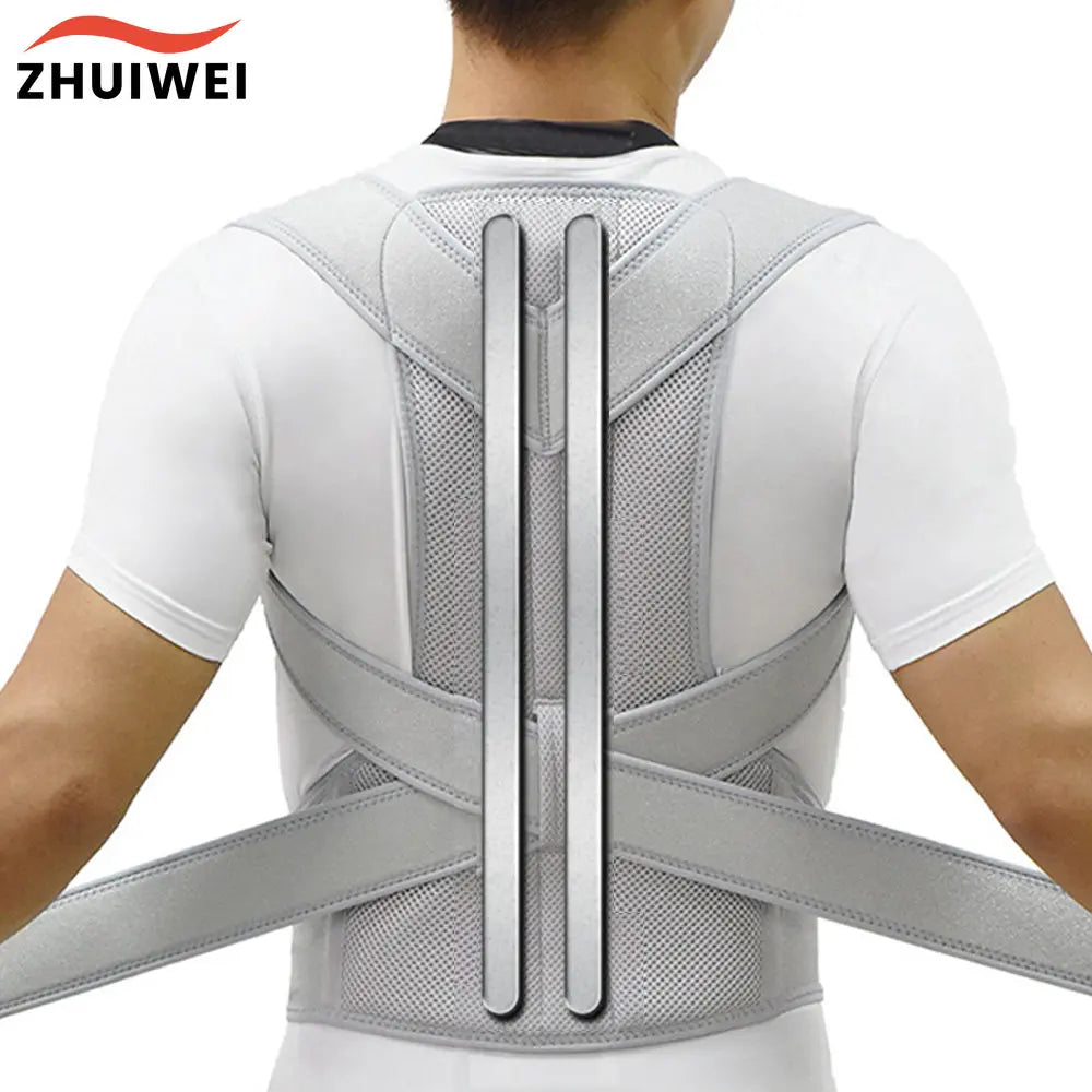 Upper Back Posture Corrector – Clavicle Support & Back Straightening Shoulder Brace Strap