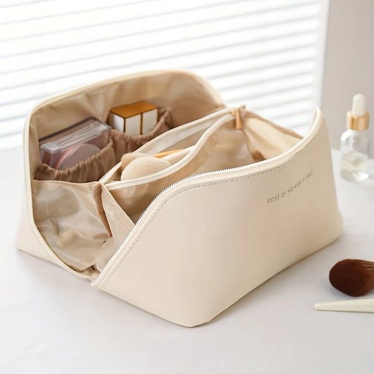 Luxury Makeup Organizer & Toiletry Kit Bag – Travel Cosmetic Case & Storage Pouch for Women