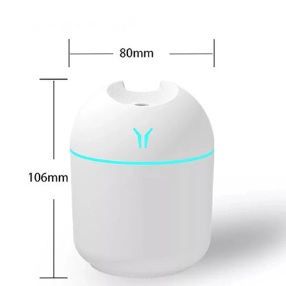 250ML Mini Aroma Oil Diffuser – USB Essential Oil Atomizer & Electric Air Humidifier with LED Night Lamp for Home & Car