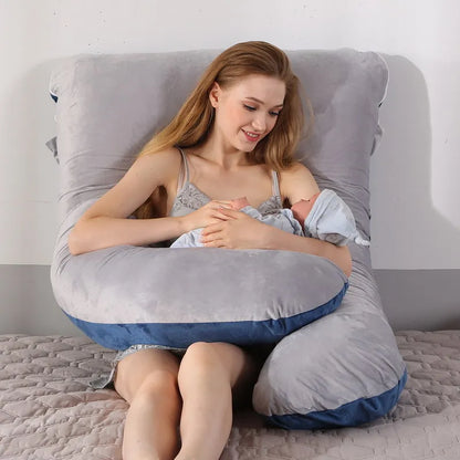 Pregnant Pillow for Pregnant Women – Soft Maternity Support Cushion for Sleep & Breastfeeding