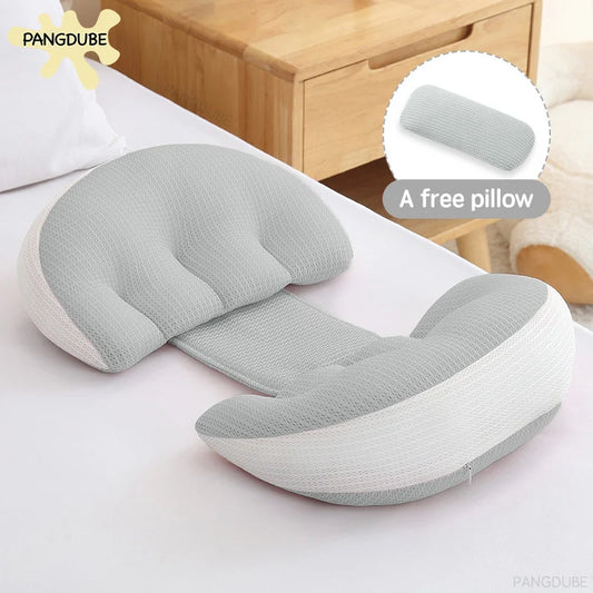 Pregnancy Pillow with Free Auxiliary Pillow | Cotton Waist Support for Pregnant Women