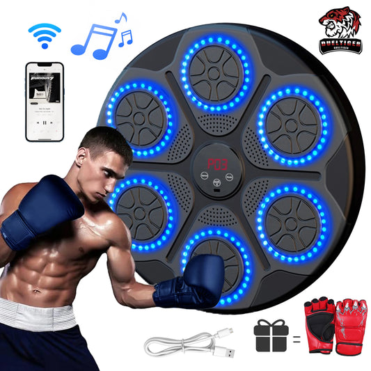 Smart Bluetooth Wall-Mounted Music Boxing Trainer – Electronic Punching Target for Home Gym