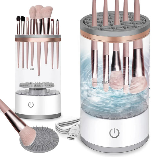 Automatic Makeup Brush Cleaner – USB Portable Electric Rotary Brush Washing Machine for Cosmetics