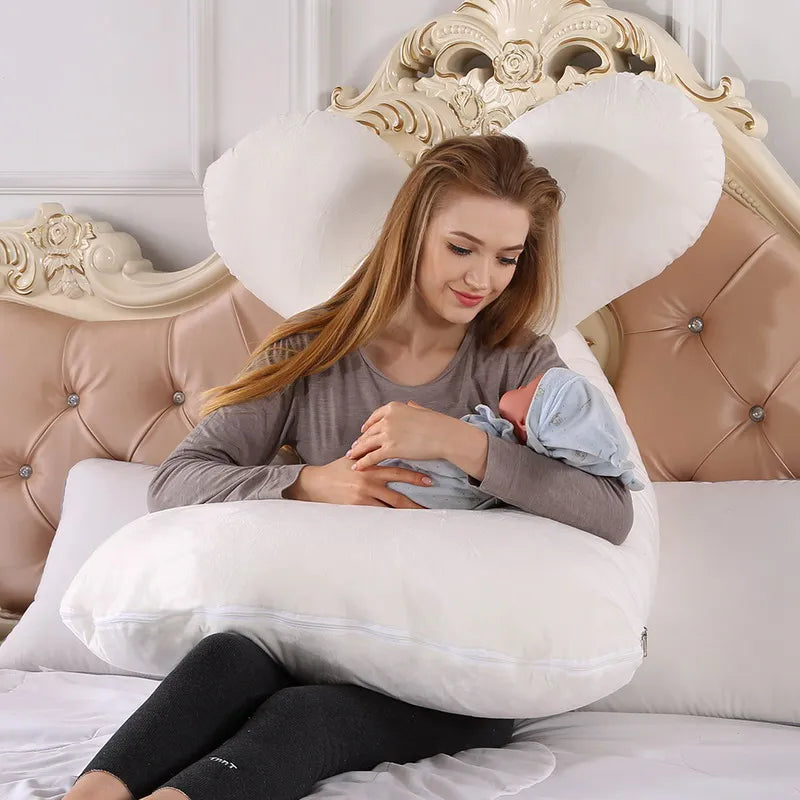 Pregnant Pillow for Pregnant Women – Soft Maternity Support Cushion for Sleep & Breastfeeding