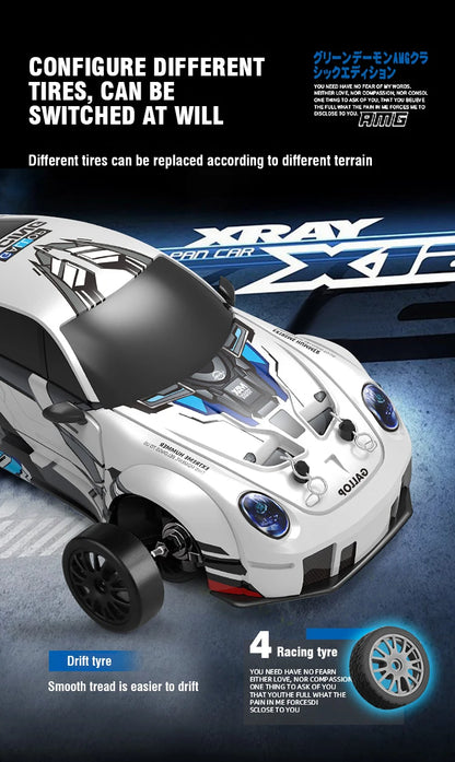 1/24 2.4G 4WD RC Car – High-Speed Drift Stunt Mini Racing Vehicle for Boys & Kids – Remote Control Christmas Gift