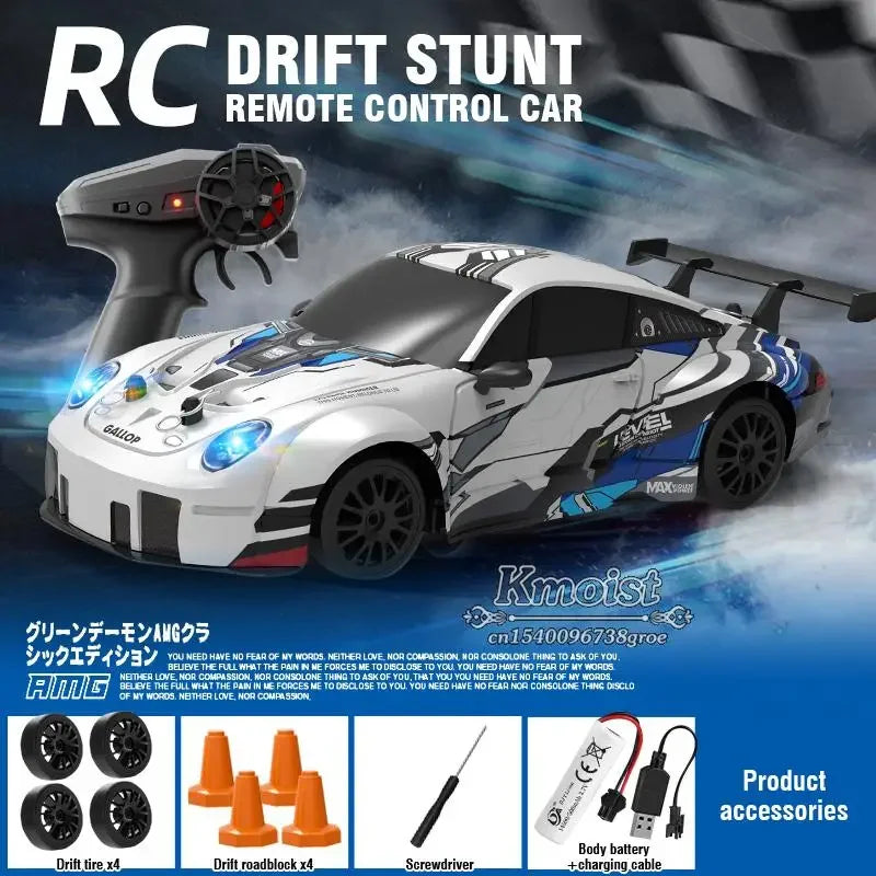 1/24 2.4G 4WD RC Car – High-Speed Drift Stunt Mini Racing Vehicle for Boys & Kids – Remote Control Christmas Gift