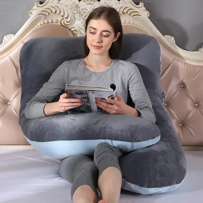 Pregnant Pillow for Pregnant Women – Soft Maternity Support Cushion for Sleep & Breastfeeding