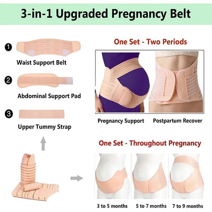 Pregnant Women Support Belly Band – Adjustable Waist Care, Maternity Abdomen Brace Protector for Pregnancy