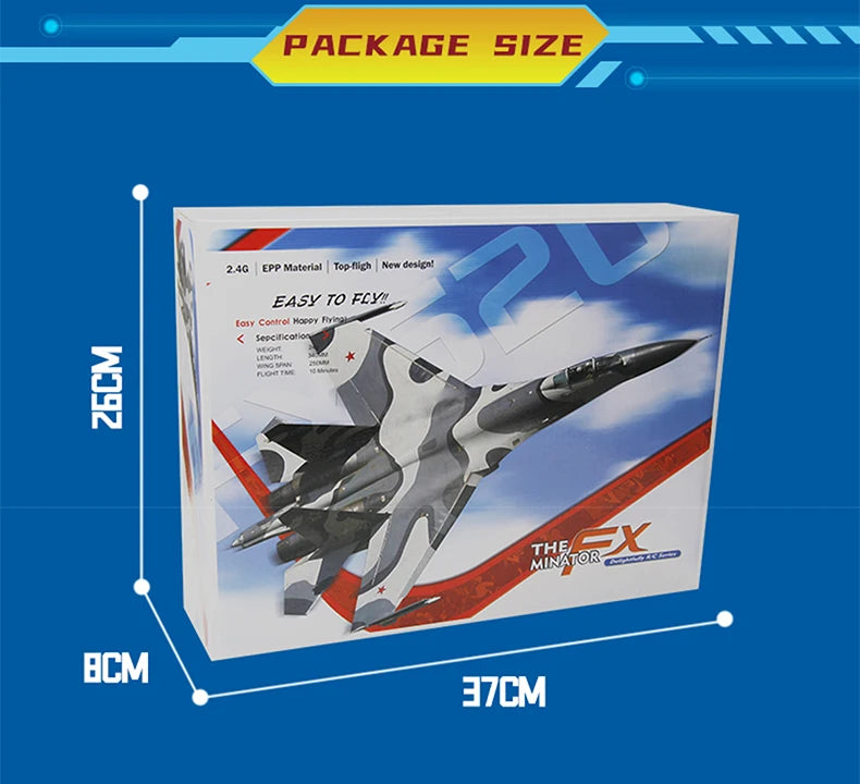 RC Foam Aircraft SU-35 Fighter Plane – 2.4G Remote Control Glider for Kids