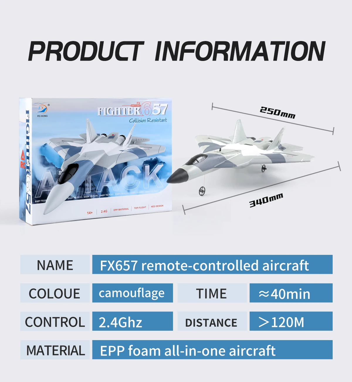 RC Foam Aircraft SU-35 Fighter Plane – 2.4G Remote Control Glider for Kids