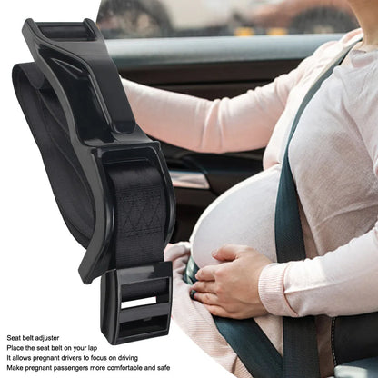 Woman Driving Safe Seat Belt for Pregnant Women – Maternity Universal Belly Adjuster for Car Seat Safety