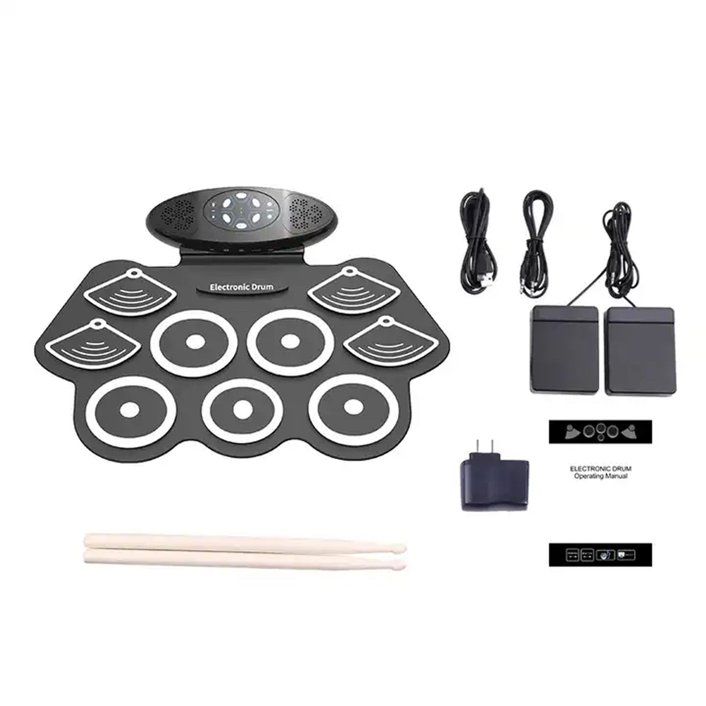 USB Electronic Drum Roll-Up Drum Audio Input Equipment