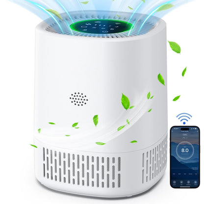 WiFi Smart Air Purifier with Negative Ion Technology, Formaldehyde & PM2.5 Odor Removal - APP Control