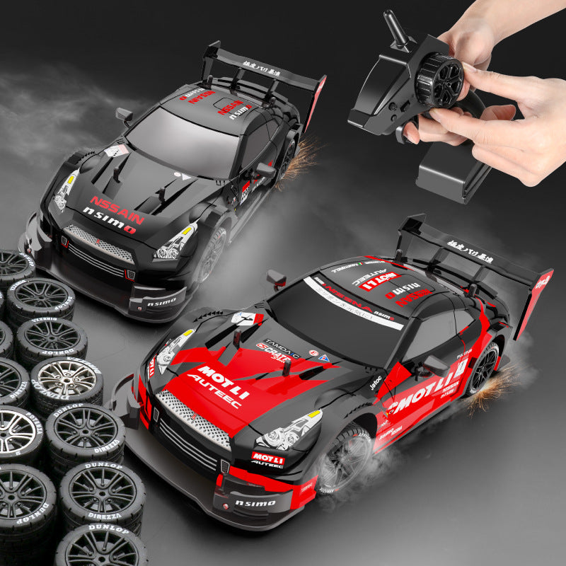 Professional RC Remote Control Drift Car - Four-Wheel Drive, High-Speed GTR Racing Toy, Variable Speed Model